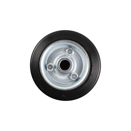 200mm Rubber Wheel - 3/4" Roller Bearing Steel Centre Y1