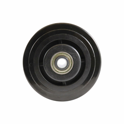 125mm Nylon Wheel - 20mm Precision Bearing Nylon Centre Black W8