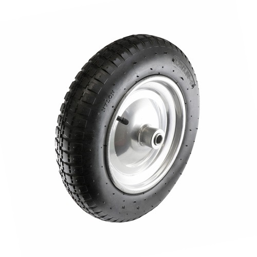 3 x 8 inch Pneumatic Wheel - Steel Centre 5/8" Flange Bearing