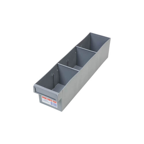 Fischer Spare Parts Tray w/ 2 Dividers 100 x 100 x 400mm