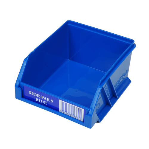 Fischer Stor-Pak Bin Plastic Storage Bin Blue