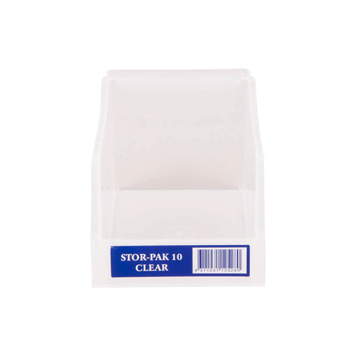 Fischer Stor-Pak Bin 10 Plastic Storage Bin Clear