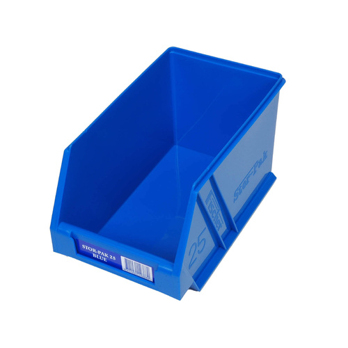 Fischer Stor-Pak Bin 25 Plastic Storage Bin Blue