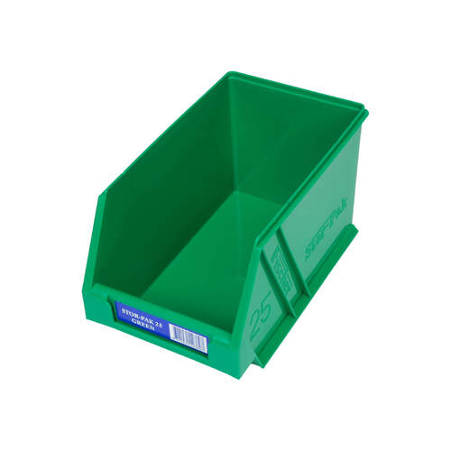 Fischer Stor-Pak Bin 25 Plastic Storage Bin Green
