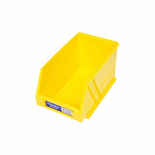 Fischer Stor-Pak Bin 25 Plastic Storage Bin Yellow