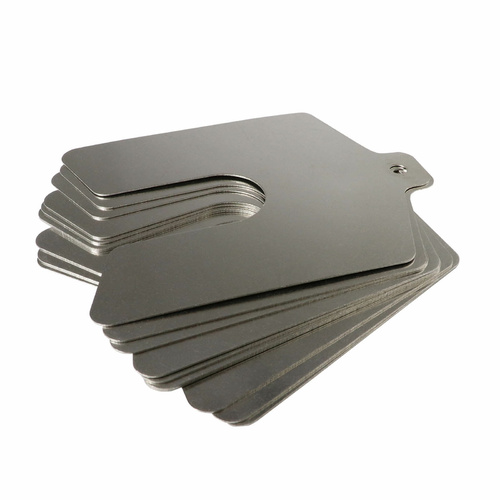 Precision Brand Stainless Steel Slotted Shim Assorted 50 x 50mm 100pcs