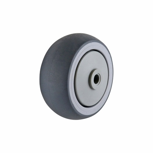 75mm Non-Marking Rubber Wheel Stainless 8mm Precision Bearing Grey W6