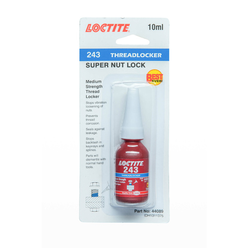 Loctite 243 Medium Strength Threadlocker 10ml