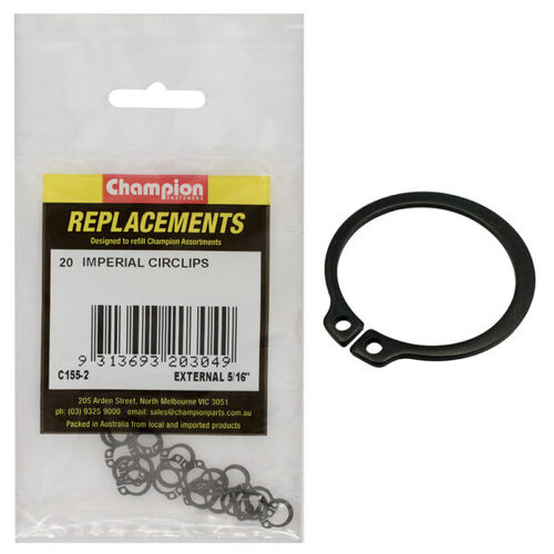 Champion C155-2 External Circlip 5/16" - 20/Pack
