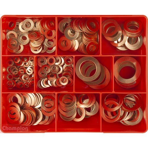Champion CA1660 Copper Washer Metric Assortment Kit, 260 Pieces