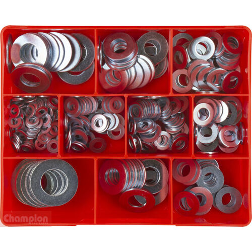 Champion CA330 Flat Steel Washer 3/16" to 3/4" & M10 Assorment Kit