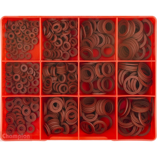 Champion CA390 Fibre Washer 1/16" Thickness Assortment Kit, 405 Pcs