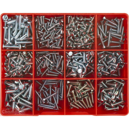 Champion CA420 Self Tapping Screw Slotted Assortment Kit