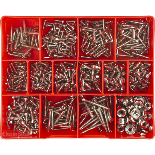 Champion CA540 Nickel Self Tapping Screw Assortment Kit