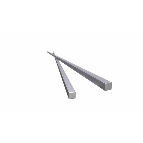 9/16" x 9/16" Square Stainless Steel (304) Key Steel - 12" Long