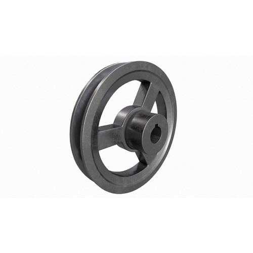 1B V Belt Pulley 9" Single Groove B Section 3/4" Bore, 3/16" Keyway - Al