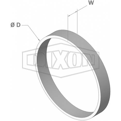 Dixon Shouldered Weld Ring 50mm - Mild Steel