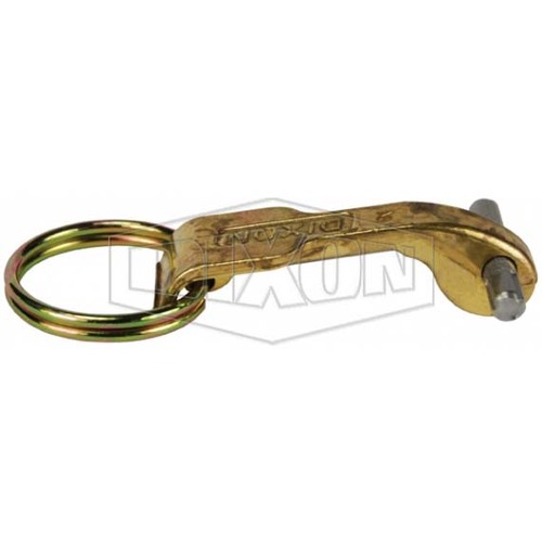 Dixon Cam & Groove Handle, Ring and Pin Brass 75-125mm (3-5")