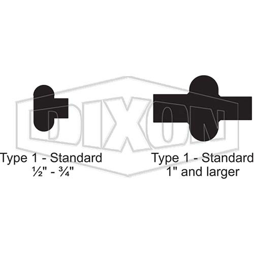 Dixon 1/2" Clamp Gasket Standard Black FKM 42MP-SFY50