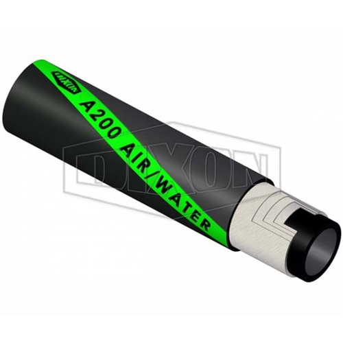 Dixon 76mm x 20m Rubber Air & Water Discharge Hose Black A20008020