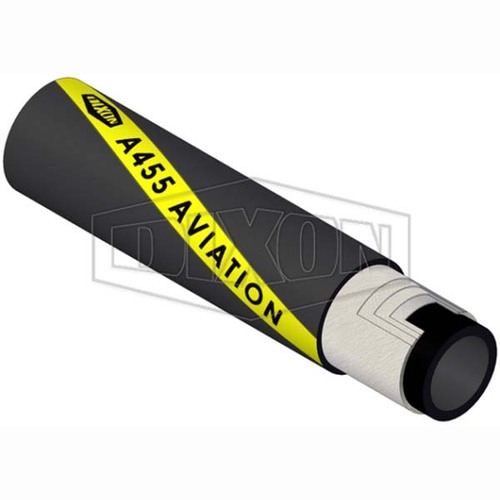 Dixon 100mm x 10m Rubber Petrol & Oil Aviation Refuelling Hose Black A455100