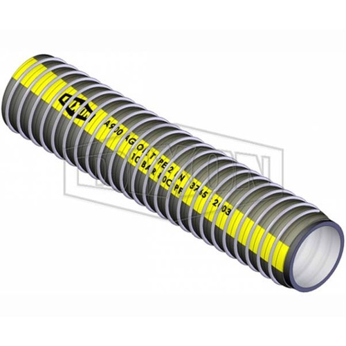 Dixon 100mm x 5m Composite Vapour Recovery Hose Black With Yellow Stripe CODEVRH100