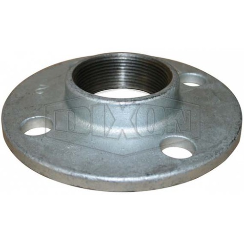 Dixon 4" Screwed Flange Round Drilled To Table D BSP Gal Malleable Iron