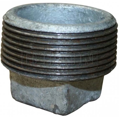 Dixon 1/4" (8mm) Screwed Socket Plug BSP Galvanised Malleable Iron