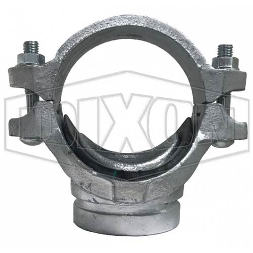 Dixon 4 x 2" (100 x 50mm) Roll Grooved Mechanical Tee Galvanised