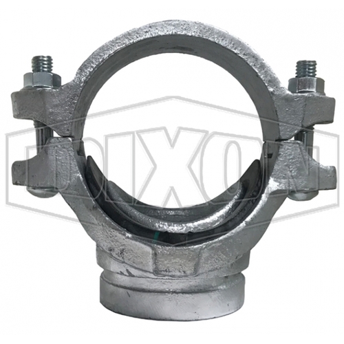 Dixon 6 x 4" (150 x 100mm) Roll Grooved Mechanical Tee Galvanised