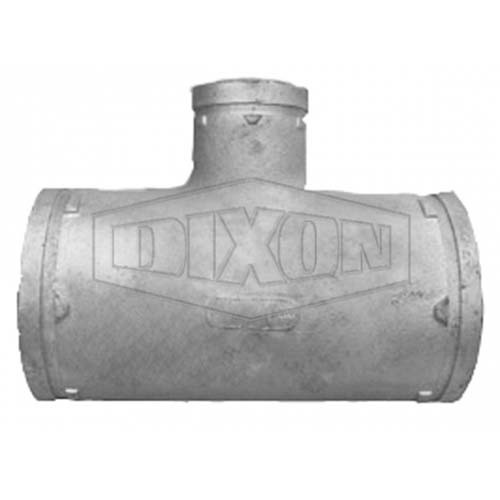 Dixon 100 x 100 x 50mm Roll Grooved Reducing Tee - Galvanised