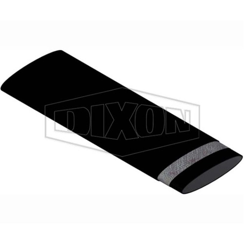 Dixon 204mm x 100m Rubber Layflat Hose Black - ORO200100