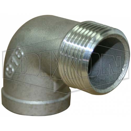 Dixon 1-1/2" (40mm) 90° Street Screwed Elbow M/F 316 Stainless Steel