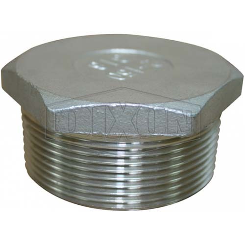 Dixon 3/4" (20mm) Hex Plug BSP Screwed 316 Stainless Steel