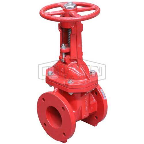 Dixon VG172-OSY-D100 100 mm Flanged OS&Y Gate Valve Ductile Iron