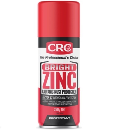CRC Aerosol Bright Zinc Galvanic Rust Protection 350g