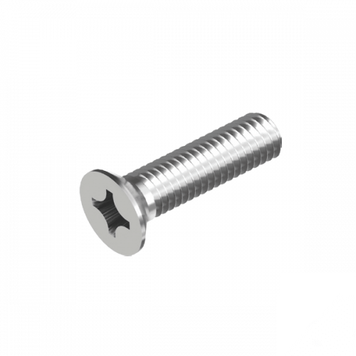1/8 x 3/8" BSW 304 Stainless Steel Phillips Head Countersunk Metal Thread (Machine) Screw  - Box of 100
