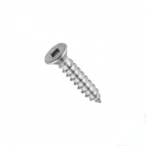8G x 45 (1 3/4") 304 Stainless Steel Countersunk Square Self Tapping Screw  - Box of 100