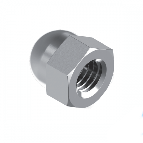 1/4" UNC 316 Stainless Steel 1-Piece Dome Nut - Box of 100