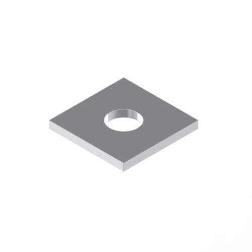 50 x 50 x 3 M16 316 Stainless Steel Flat Square Washer - Box of 25