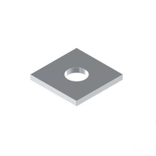 50 x 50 x 4 M20 316 Stainless Steel Flat Square Washer - Box of 25
