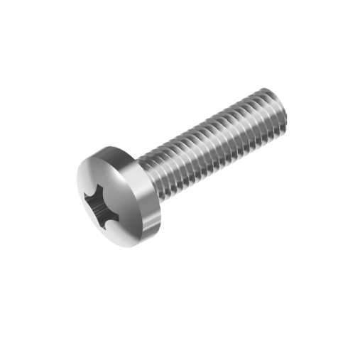 1/8 x 1/4" BSW 316 Stainless Steel Phillips Pan Head  Metal Thread (Machine) Screw  - Box of 100