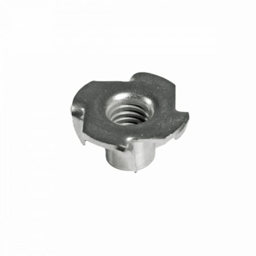 1/4" UNC 304 Stainless Steel 4 Prong Tee Nut  - Box of 100