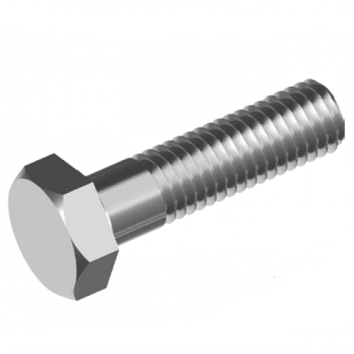 1/4 x 1 1/4" UNC 304 Stainless Steel Hex Bolt - Box of 100