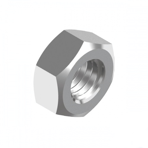 1/4" UNC 304 Stainless Steel Standard Hex Nut - Box of 100