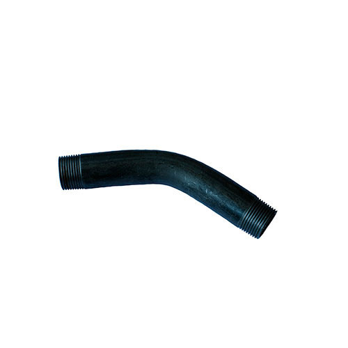 AAP 1/2" (15mm) x 76mm M/M 45deg Bend Black Steel SBDF15
