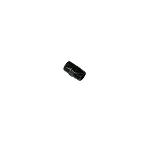 AAP 3" (80mm) x 88mm Hexagon Equal Nipple Black Steel SN80