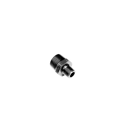 AAP 1/4" x 1/8" x 30mm Hex Reducing Nipple Galvanised Steel SN0806G