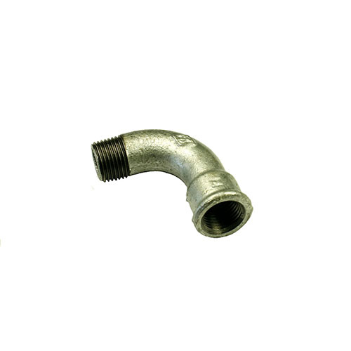 AAP 2" (50mm) 90° M/F Bend Galvanised Malleable LBDMF50
