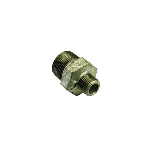 AAP 1/2" x 3/8" Hexagon Reducing Nipple Gal Malleable Iron LN1510